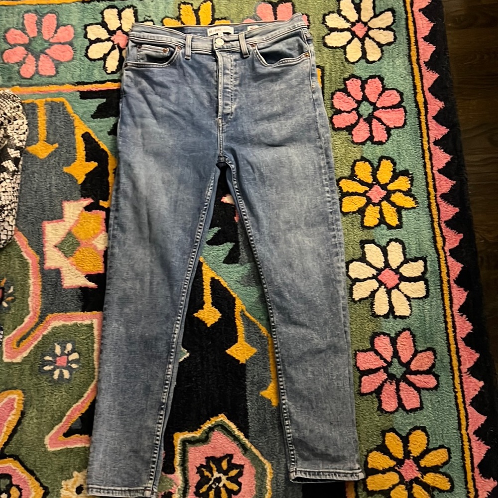 Re/done high waisted skinny jeans